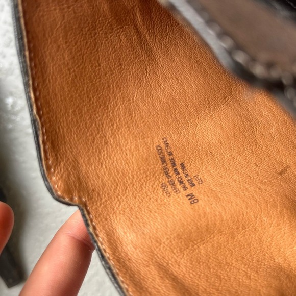 Softt Black Leather Ankle Boots Buckle Detail Heeled Booties Size 7.5 - Picture 8 of 8